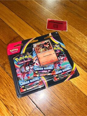 Pokemon Chaos Rising 3-Pack Blister with Red Charmeleon Promo
